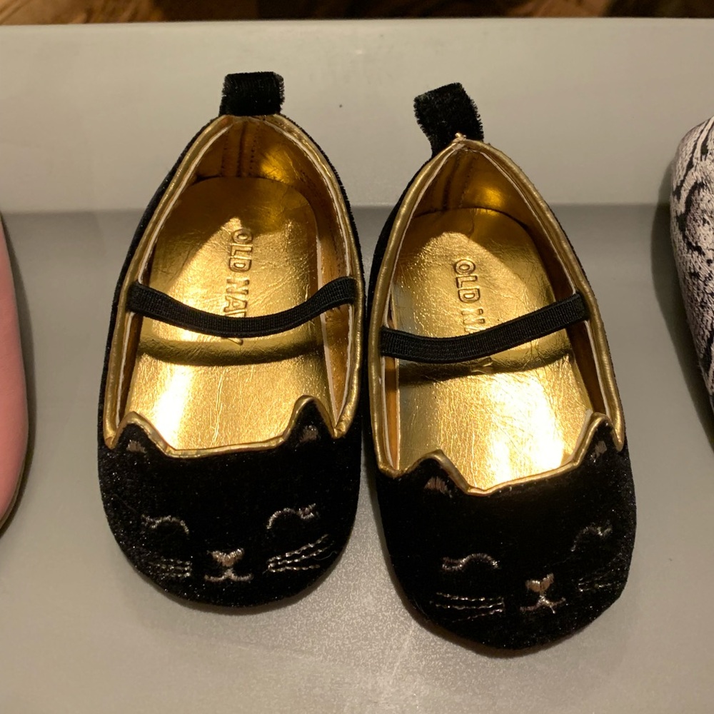 Baby girl shoes, black, 3-6 months